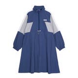 ブルー | 切り替えナイロンワンピース | PUNYUS 