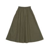 カーキ | ステッチフレアロングスカート | PUNYUS