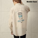 カフェロゴ バックプリント ビッグシルエット | MODISH GAZE | 詳細画像4 