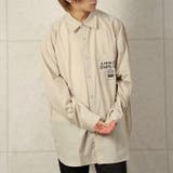 ベージュ | カフェロゴ バックプリント ビッグシルエット | MODISH GAZE