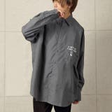 チャコール | カフェロゴ バックプリント ビッグシルエット | MODISH GAZE