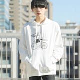 ゆる線画プリント ビッグシルエット プルパーカー | MODISH GAZE | 詳細画像2 