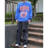 R/ブルー | BRONXエンブレムロゴスウェット | MODISH GAZE
