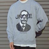 杢グレー | クルーネック 長袖 BIG スウェット UNCLE | MODISH GAZE