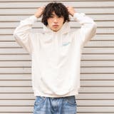 オフホワイト | 裏毛 長袖 ビッグプルパーカー Adventure  | MODISH GAZE