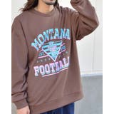 D/ブラウン | MONTANAマスコットロゴスウェット | MODISH GAZE