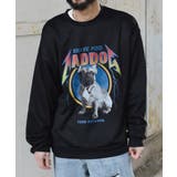 ブラック | 裏毛 クルーネック 長袖 BIG スウェット MAD DOG | MODISH GAZE