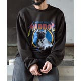 チャコール | 裏毛 クルーネック 長袖 BIG スウェット MAD DOG | MODISH GAZE