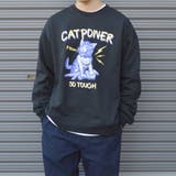 裏毛 クルーネック 長袖 スウェット CAT POWER | MODISH GAZE | 詳細画像1 