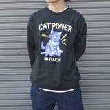 裏毛 クルーネック 長袖 スウェット CAT POWER | MODISH GAZE | 詳細画像2 