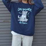 裏毛 クルーネック 長袖 スウェット CAT POWER | MODISH GAZE | 詳細画像7 