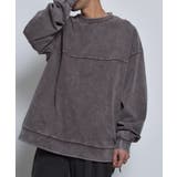 スノーウォッシュコットンドロストプルオーバーロンT | MODISH GAZE | 詳細画像2