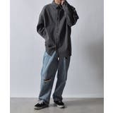 スノーウォッシュヴィンテージ風コットンシャツ | MODISH GAZE | 詳細画像21