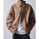 ブラウン | スノーウォッシュヴィンテージ風コットンシャツ | MODISH GAZE