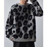 レオパードショートシャギークルーネックラグランニット | MODISH GAZE | 詳細画像10 