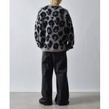 レオパードショートシャギークルーネックラグランニット | MODISH GAZE | 詳細画像14 