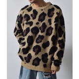 レオパードショートシャギークルーネックラグランニット | MODISH GAZE | 詳細画像2 