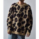 レオパードショートシャギークルーネックラグランニット | MODISH GAZE | 詳細画像3 