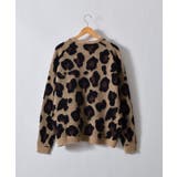 レオパードショートシャギークルーネックラグランニット | MODISH GAZE | 詳細画像16 