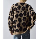 レオパードショートシャギークルーネックラグランニット | MODISH GAZE | 詳細画像6 