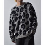 レオパードショートシャギークルーネックラグランニット | MODISH GAZE | 詳細画像8 