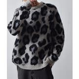 レオパードショートシャギークルーネックラグランニット | MODISH GAZE | 詳細画像9 