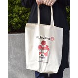 プリント トートBAG(ガール線画＆タバコ薔薇) | MODISH GAZE | 詳細画像3 