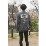 チャコール | 線画キャンディガール イラスト スウェットトレーナー | MODISH GAZE