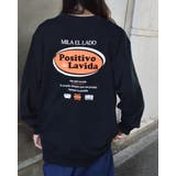 ブラック | オーバルロゴ Positivo de Lavida 裏毛スウェット | MODISH GAZE