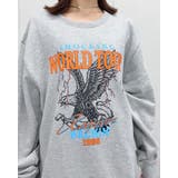 杢グレー | WORLD TOUR バンド風デザイン 裏毛スウェット | MODISH GAZE