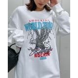 ホワイト | WORLD TOUR バンド風デザイン 裏毛スウェット | MODISH GAZE