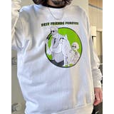 BEST FRIENDS FOREVERサークルプリント裏毛トレーナー | MODISH GAZE | 詳細画像13