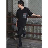 PVCポケット＆バックプリント Tシャツ(薔薇 ローズ)  | MODISH GAZE | 詳細画像3 
