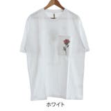 PVCポケット＆バックプリント Tシャツ(薔薇 ローズ)  | MODISH GAZE | 詳細画像6 