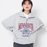 杢グレー | MINNESOTAハーフジップビッグスウェットトレーナー | MODISH GAZE