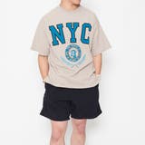 メンズ ロゴプリント NYC 半袖Tシャツ | MODISH GAZE | 詳細画像2 