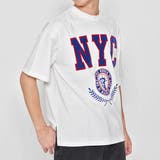 ホワイト | メンズ ロゴプリント NYC 半袖Tシャツ | MODISH GAZE