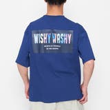ネイビー | メンズ 半袖 ビッグシルエット WishyTシャツ | MODISH GAZE