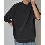 ピグメント裏毛ダメージスウェットTシャツ | MODISH GAZE | 詳細画像4 