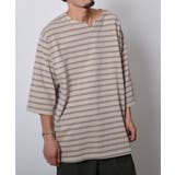 ピグメントオーバーダイ ボーダー キーネックTシャツ | MODISH GAZE | 詳細画像10