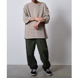 ピグメントオーバーダイ ボーダー キーネックTシャツ | MODISH GAZE | 詳細画像11