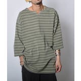 ピグメントオーバーダイ ボーダー キーネックTシャツ | MODISH GAZE | 詳細画像14