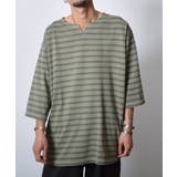 ピグメントオーバーダイ ボーダー キーネックTシャツ | MODISH GAZE | 詳細画像15