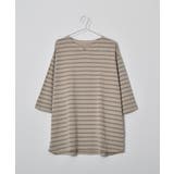 ピグメントオーバーダイ ボーダー キーネックTシャツ | MODISH GAZE | 詳細画像18