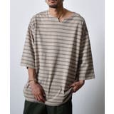 ピグメントオーバーダイ ボーダー キーネックTシャツ | MODISH GAZE | 詳細画像8