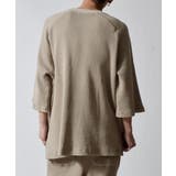 スノーウォッシュ5分袖ラグランオーバーサイズワッフルTシャツ | MODISH GAZE | 詳細画像8 