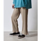 グレージュ | スノーウォッシュワッフルイージーワイドパンツ | MODISH GAZE