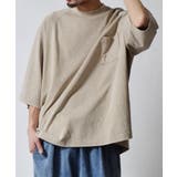 スノーウォッシュラグランポケット付きコットン半袖Tシャツ | MODISH GAZE | 詳細画像3