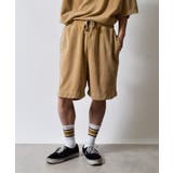 ベージュ | スノーウォッシュパイルイージーハーフパンツ | MODISH GAZE