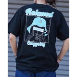 ブラック×ブルー | スモーキングガールT Relaxed メンズ 半袖 Tシャツ | MODISH GAZE